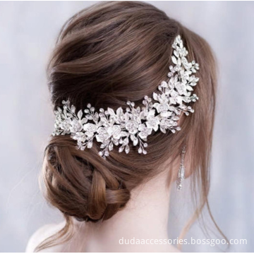 Handmade Crystal And Rhinestone Big Bridal Hair Accessories Wedding Tiaras For Fashion Women Luxury